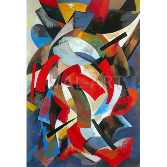 РЕПРОДУКЦИИ НА КАРТИНИ Динамика на цветовете (1916)